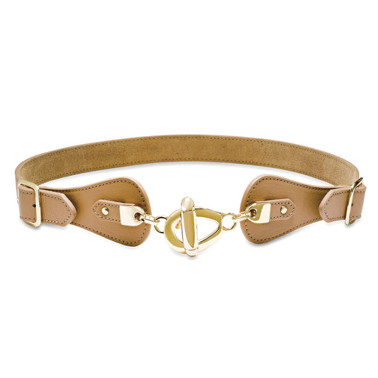 Beachwood Belt | Latte/Gold
