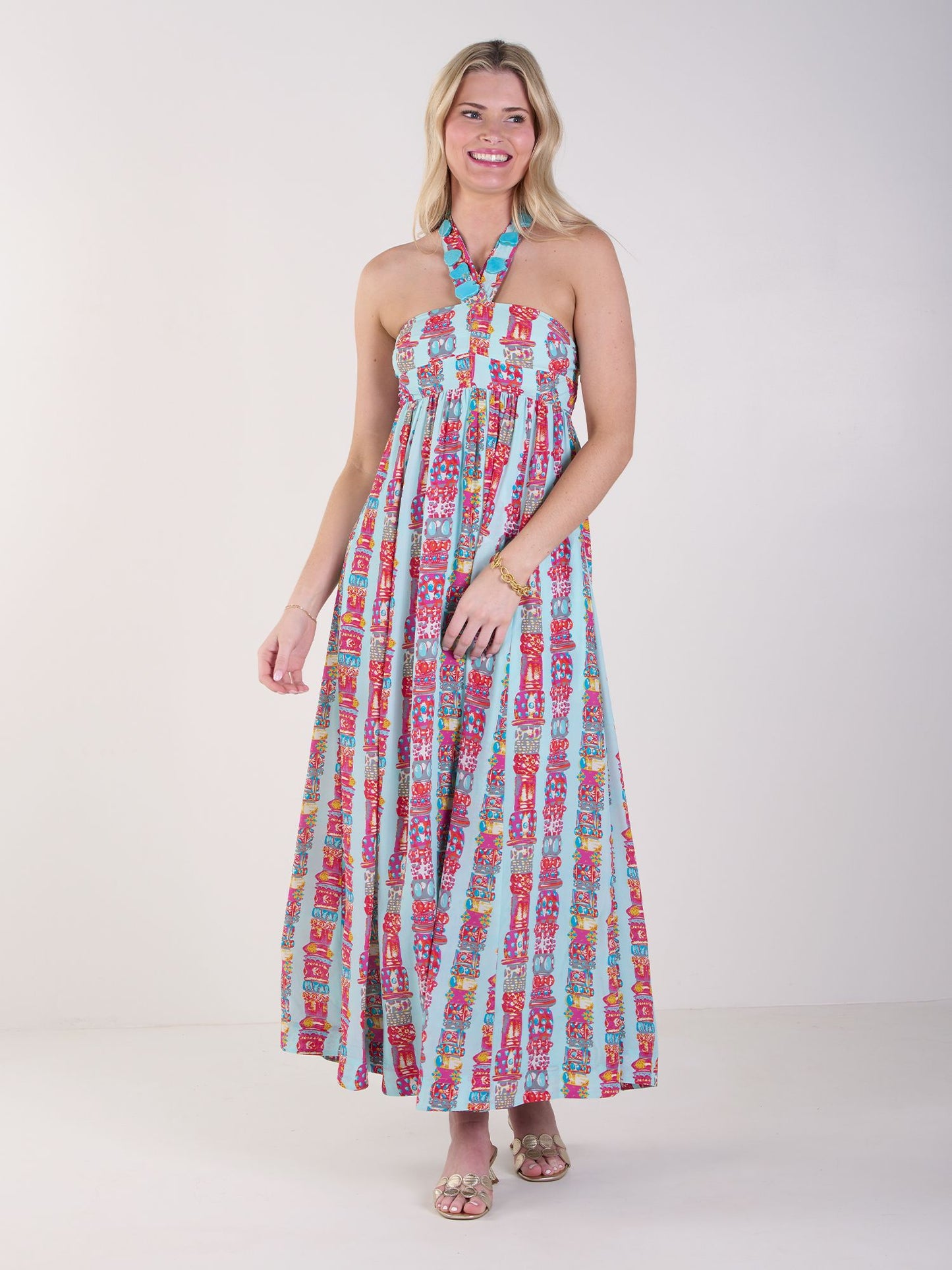 Zoe Halter Dress | Iconic Iris