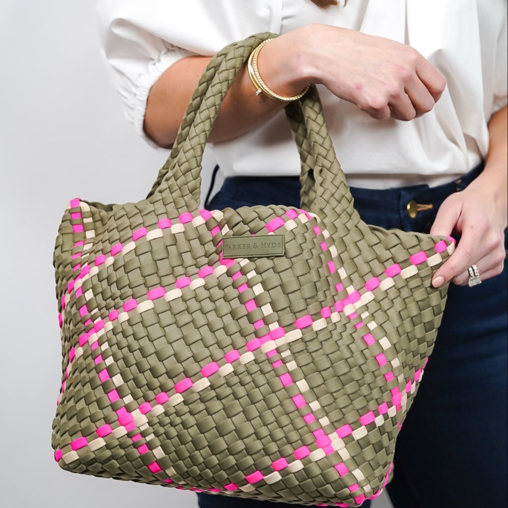 Woven Tote | Sage/Multi