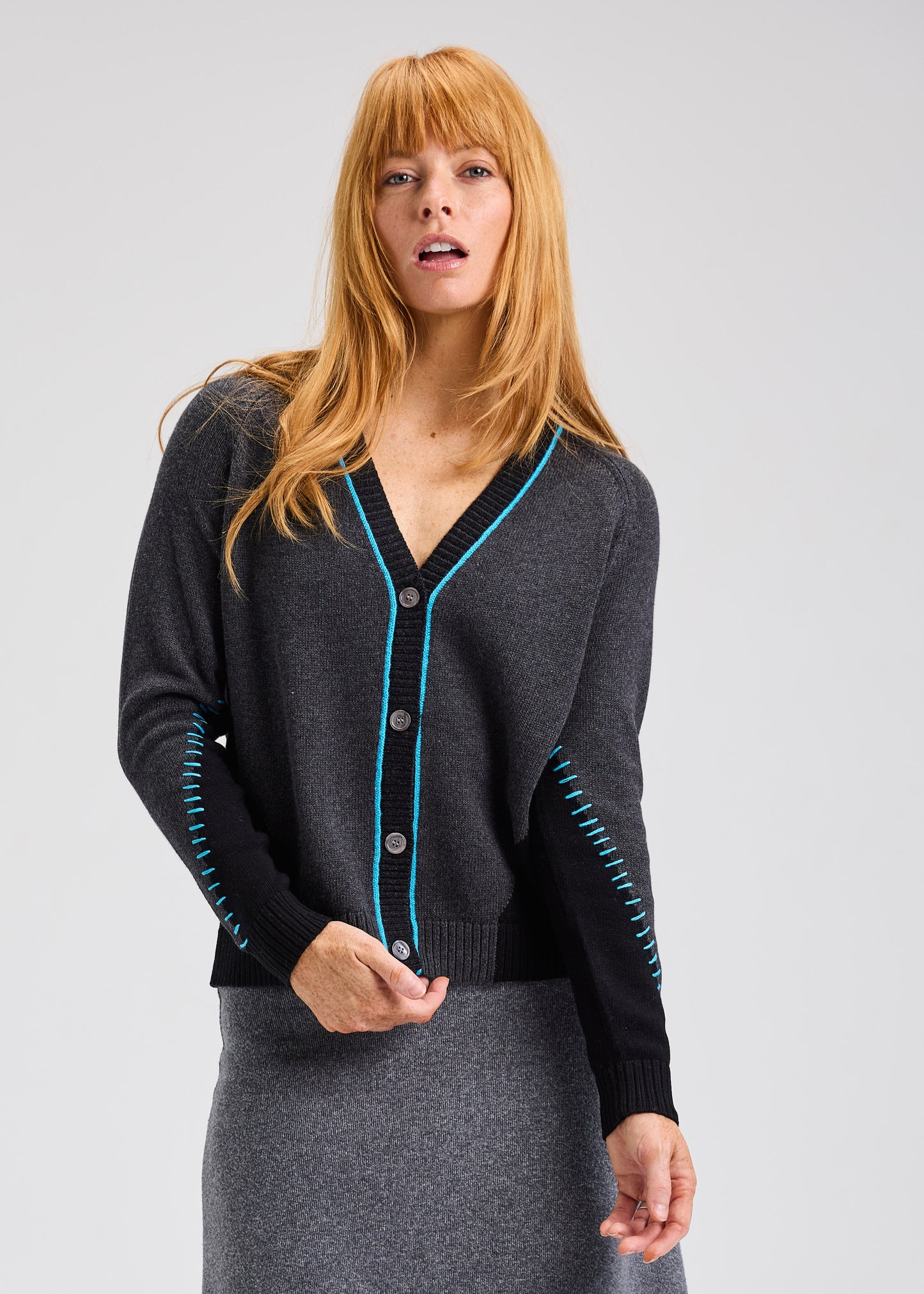 Panelled Cardigan