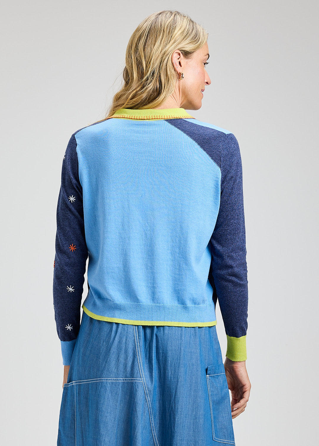 Blossoms Hand Work Cardi