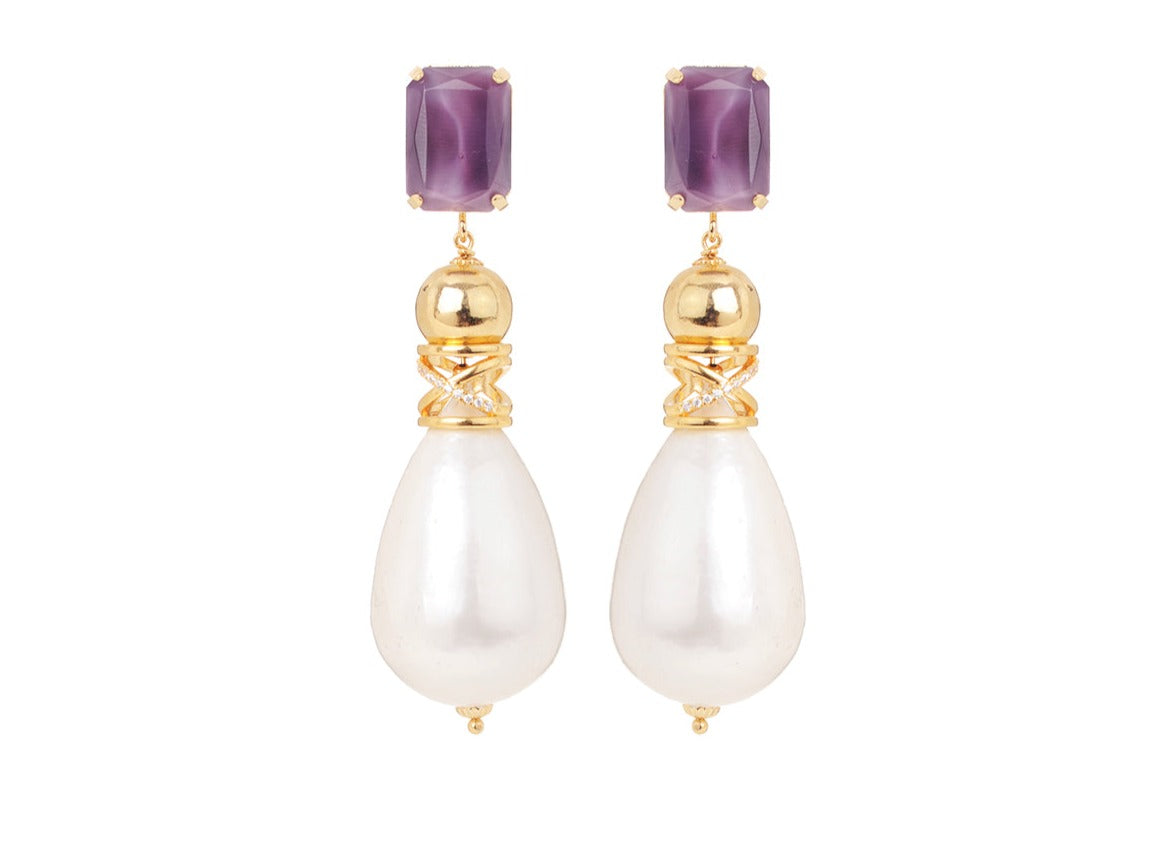 Balloon Dangle Earring | Pearl
