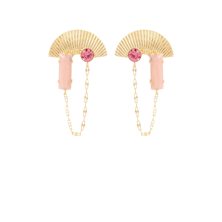 Nobilis Chain Earrings | Rose
