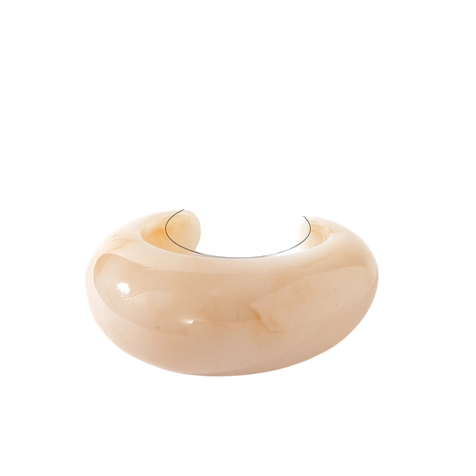 Wide Acrylic Cuff | Beige