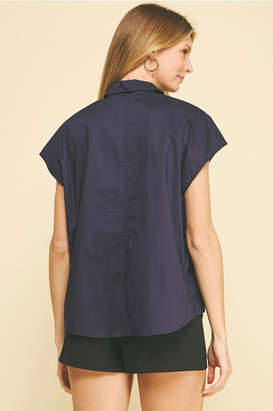 Basic Blouse | Navy