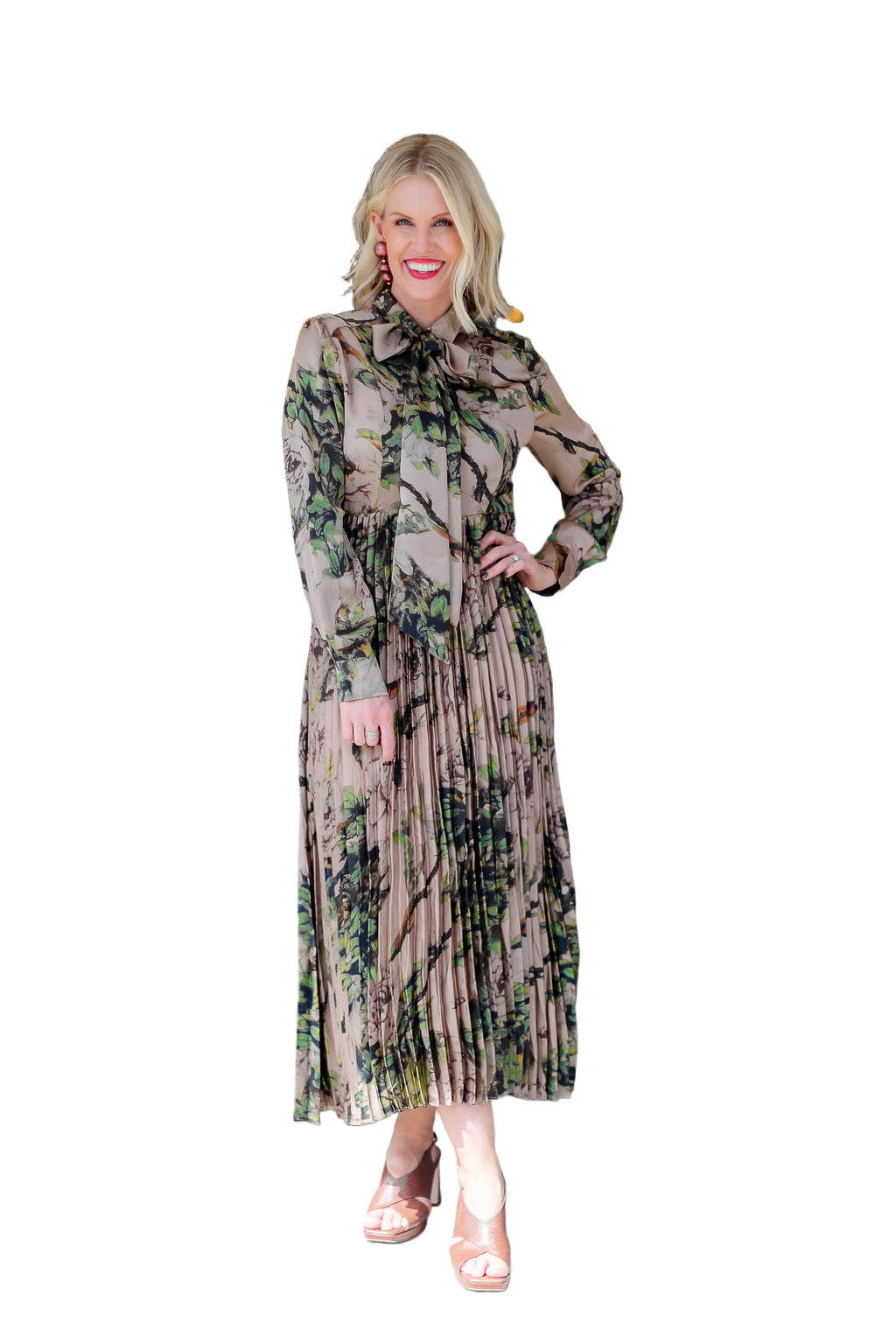 Branches Long Dress