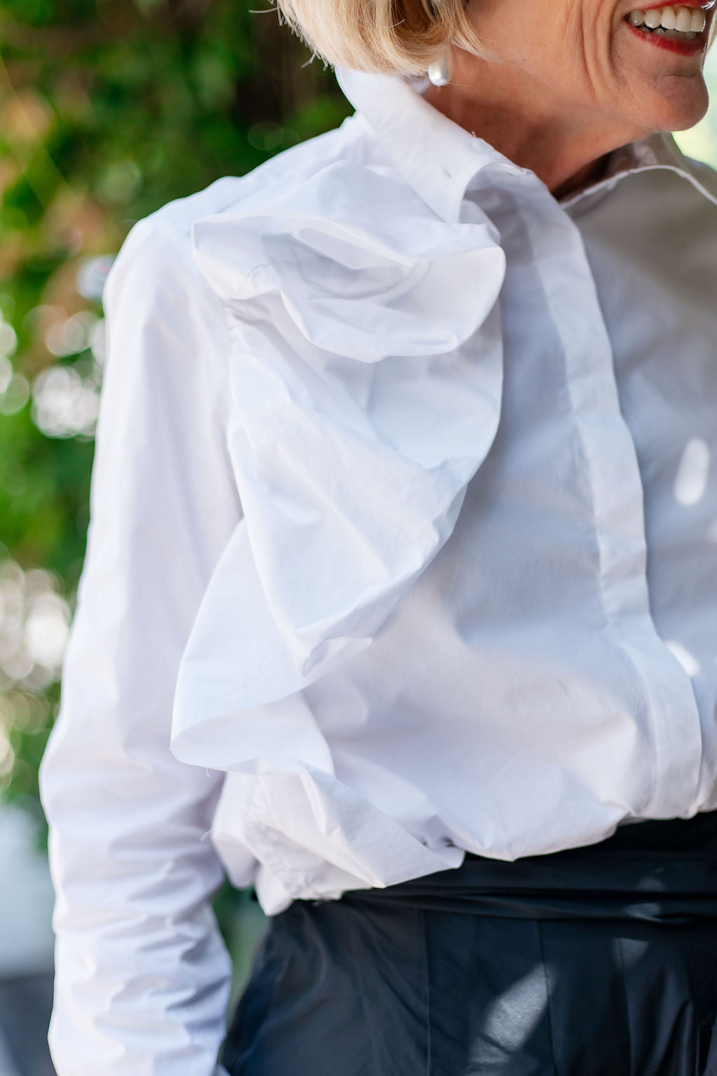 Shoulder Rose Blouse