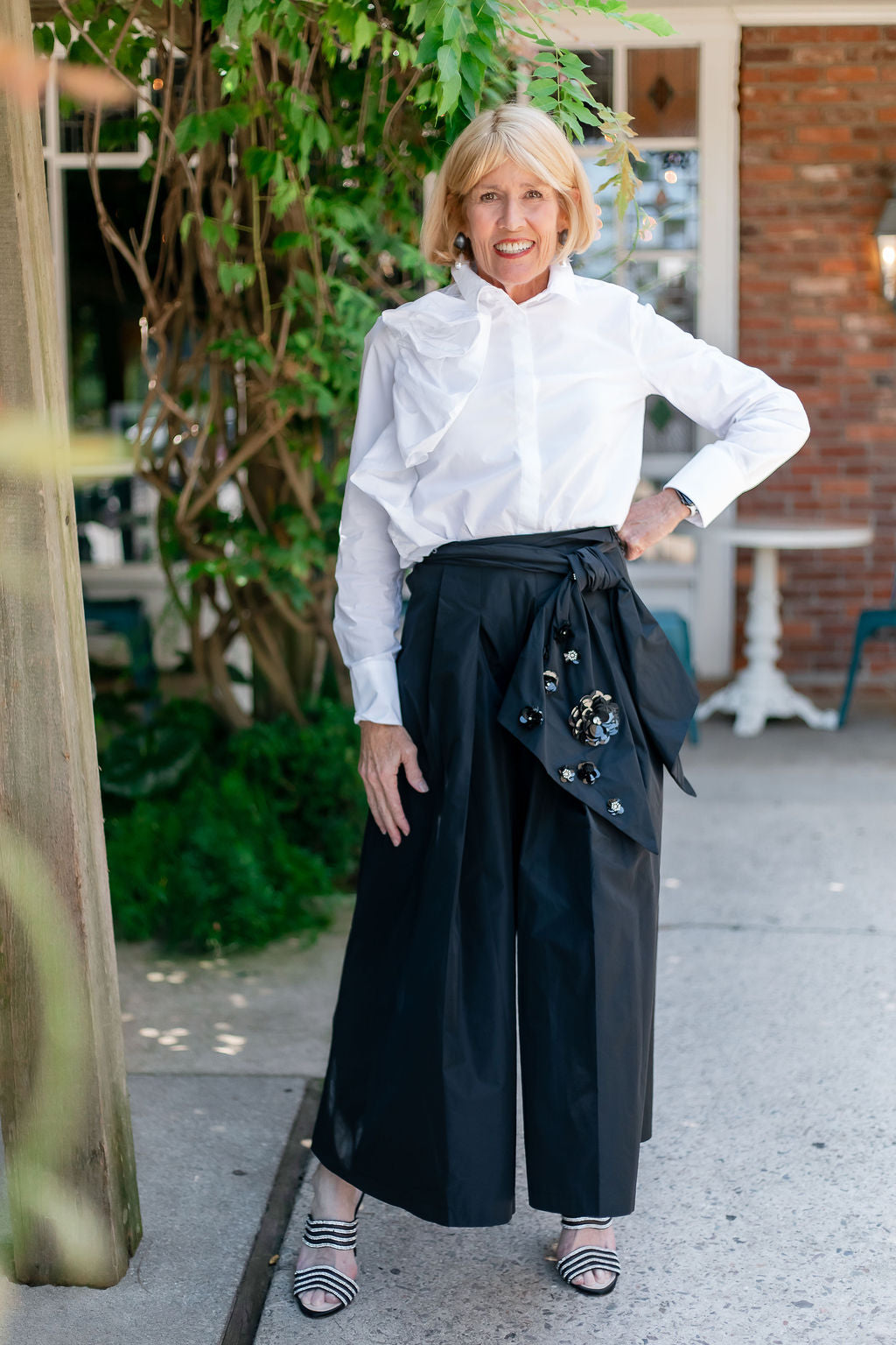 Shoulder Rose Blouse