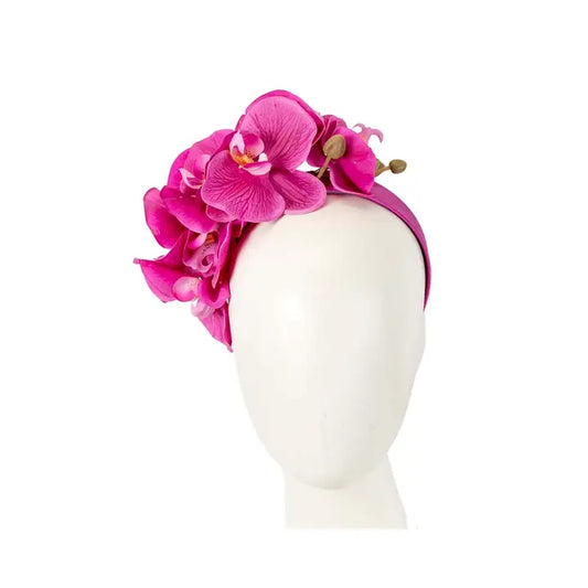 Orchid Fascinator | Fuchsia