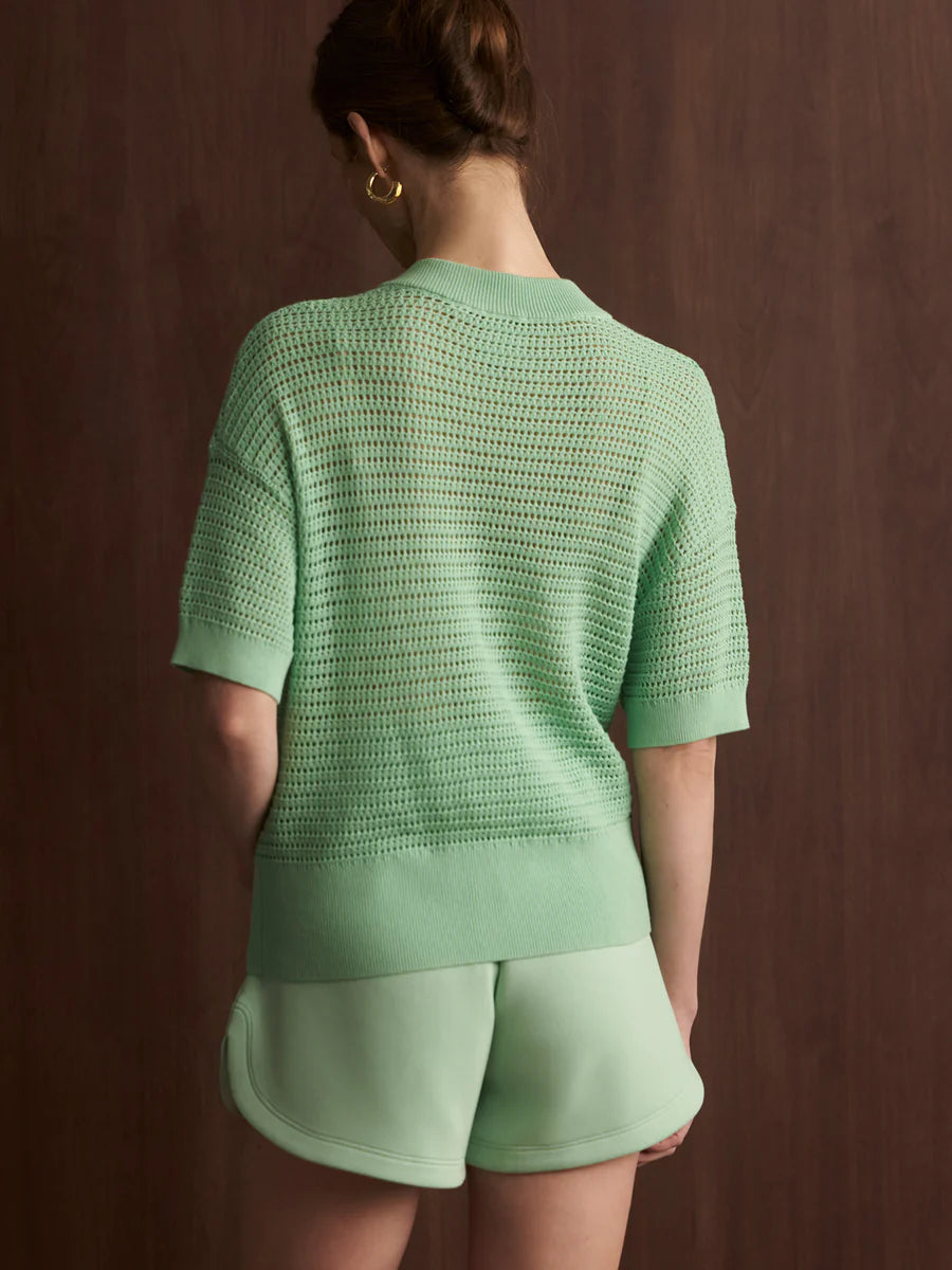 Callie Knit Top | Sage Mint