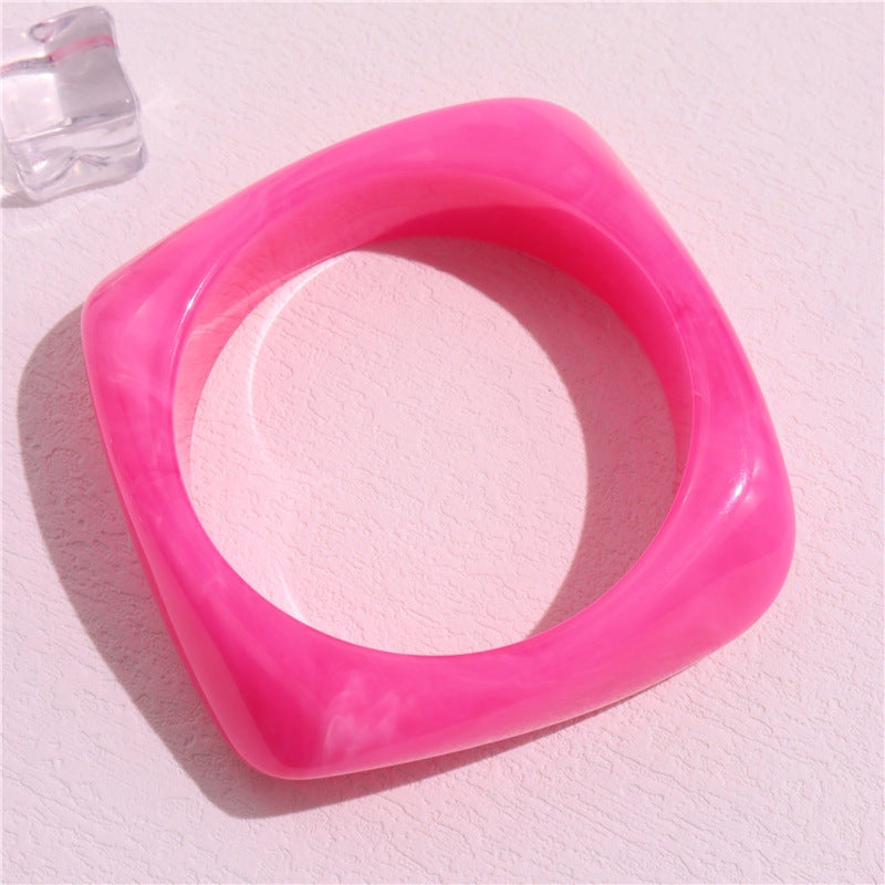 Acrylic Bangle | Barbie Pink