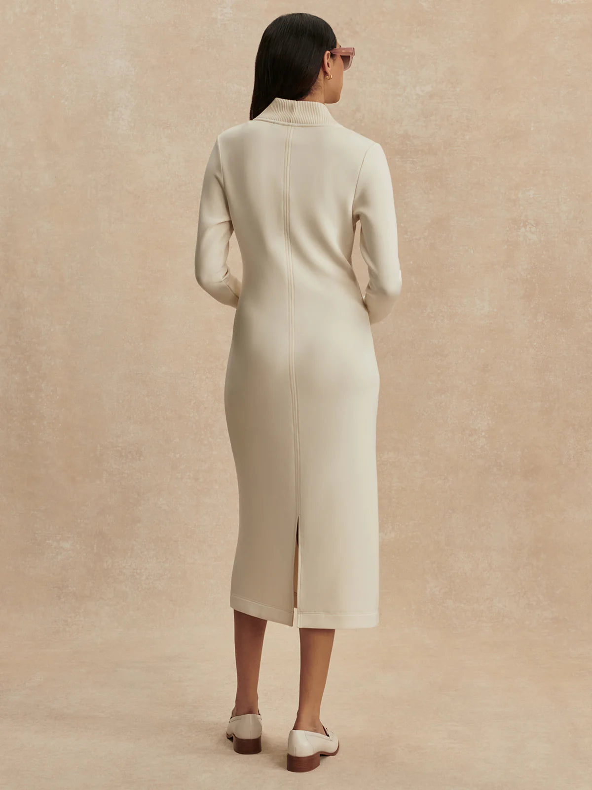 Bree Half-Zip Midi Dress