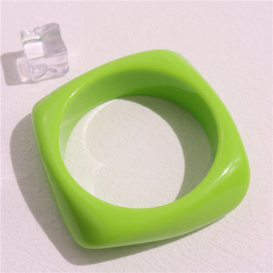 Acrylic Bangle | Apple Green