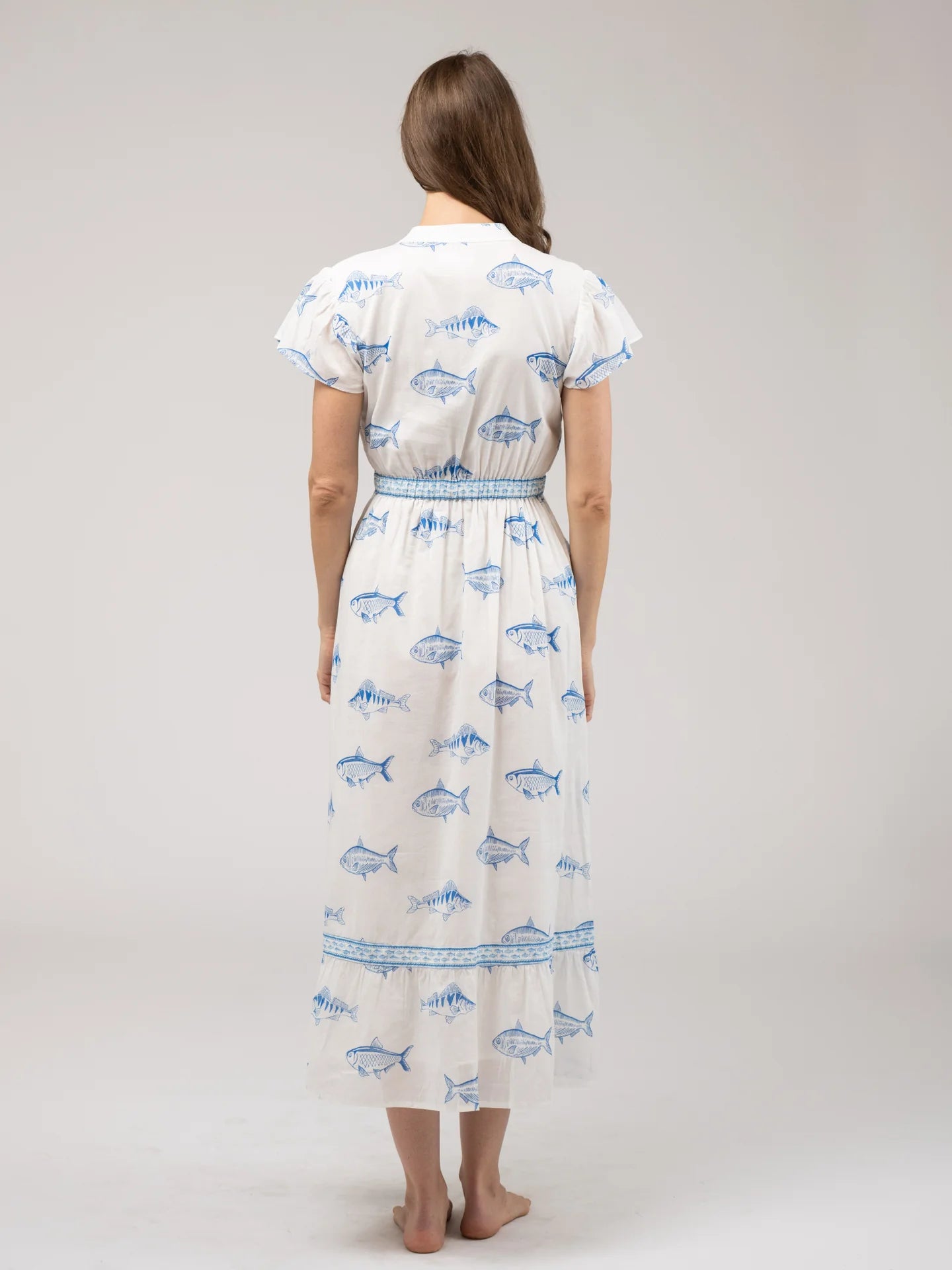 Flutter Dress | White Fish