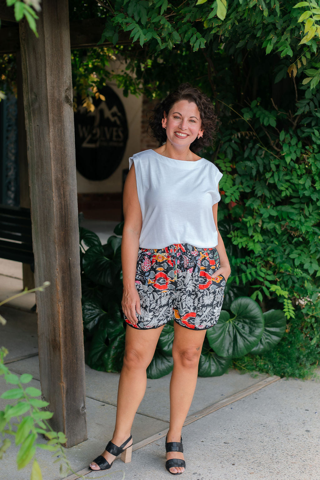 Patchwork Shorts | Black