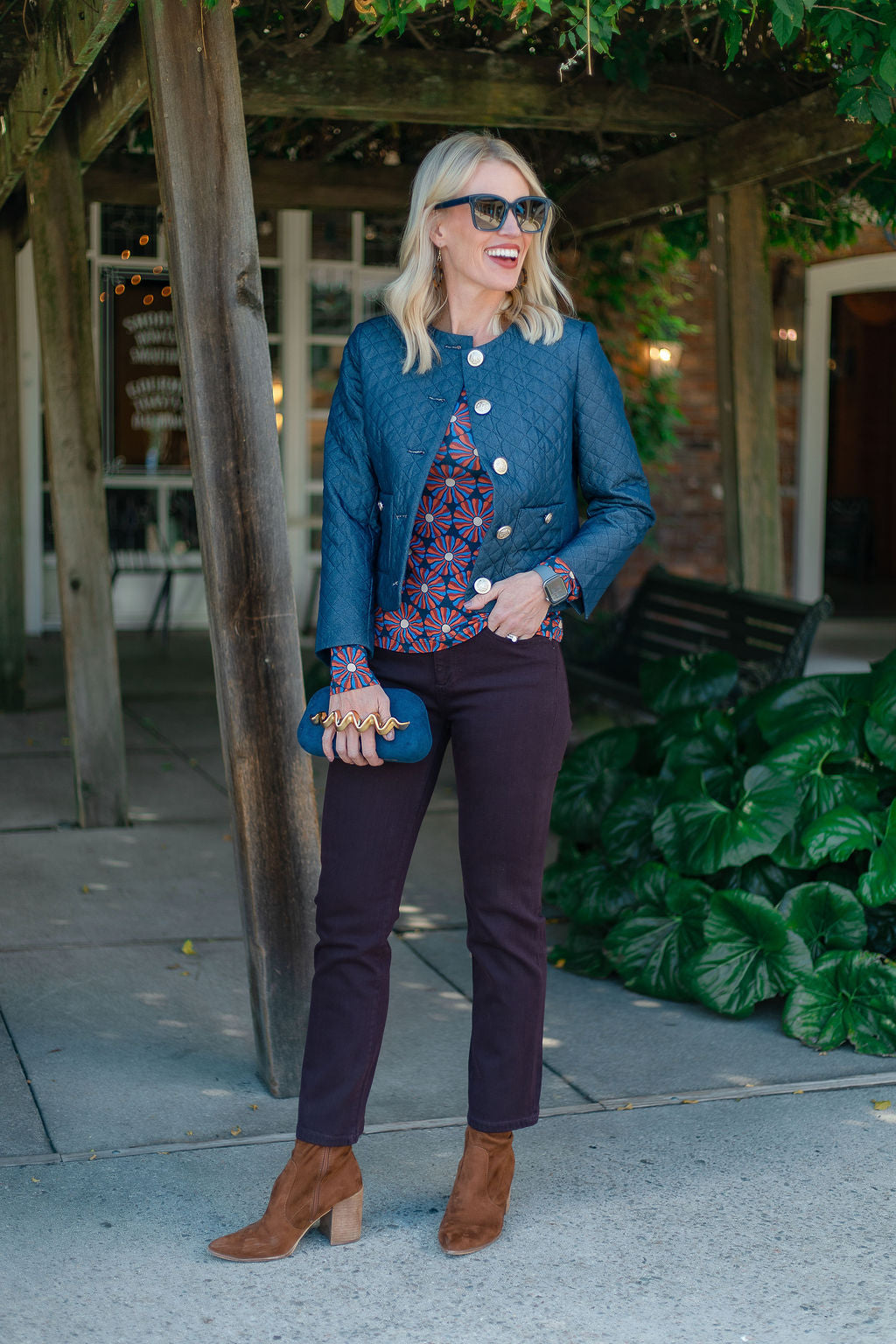Quilted Denim Jacket