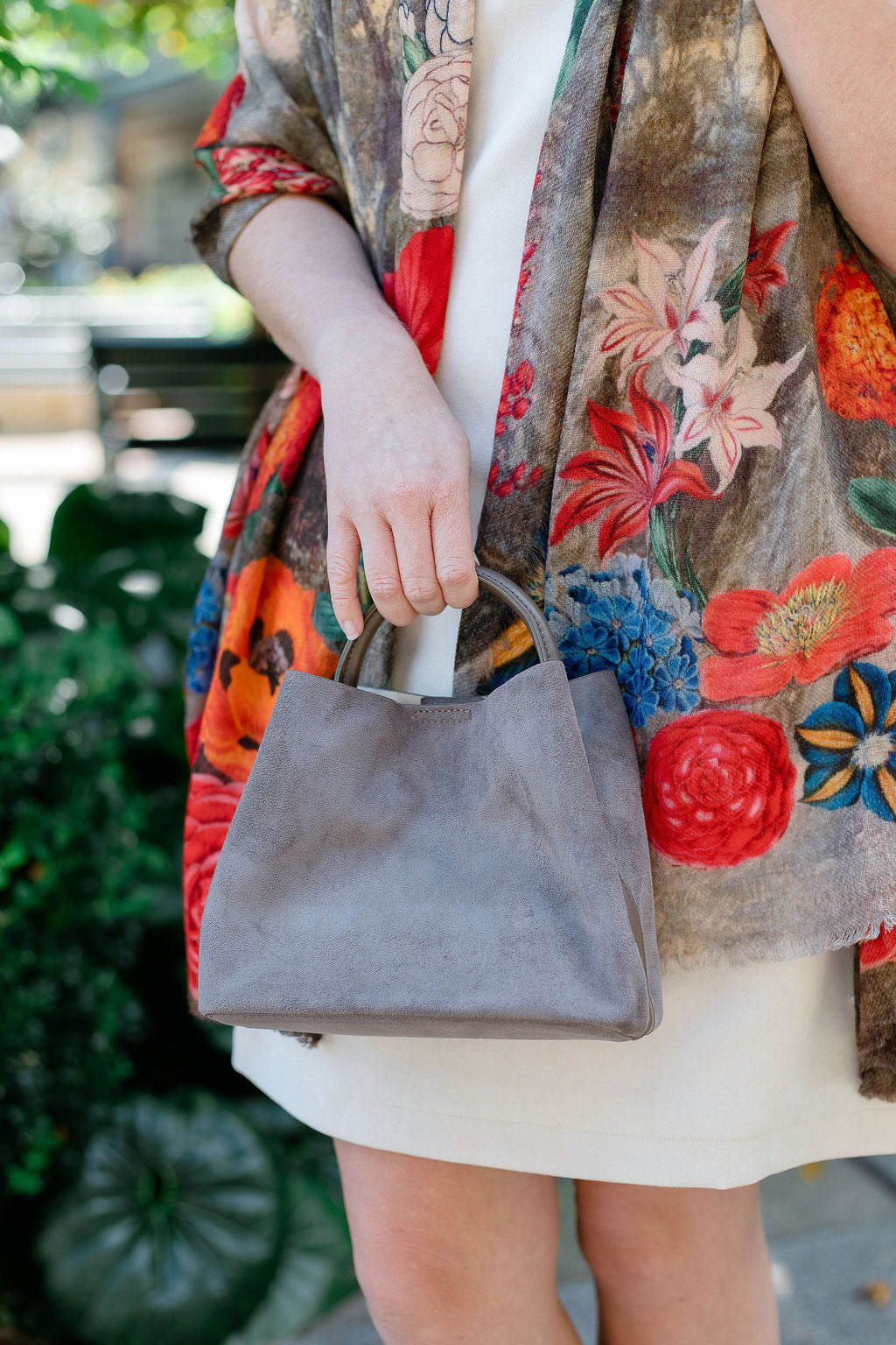 Suede Lucia Bag | Taupe