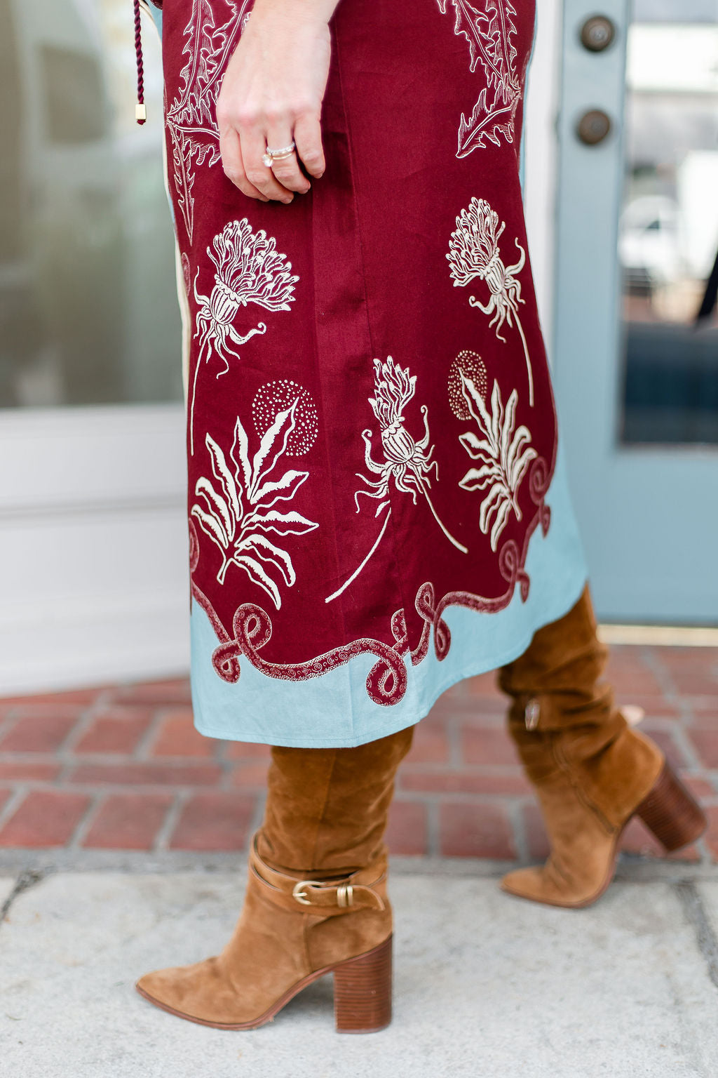 Riley Caftan | Blue Maroon