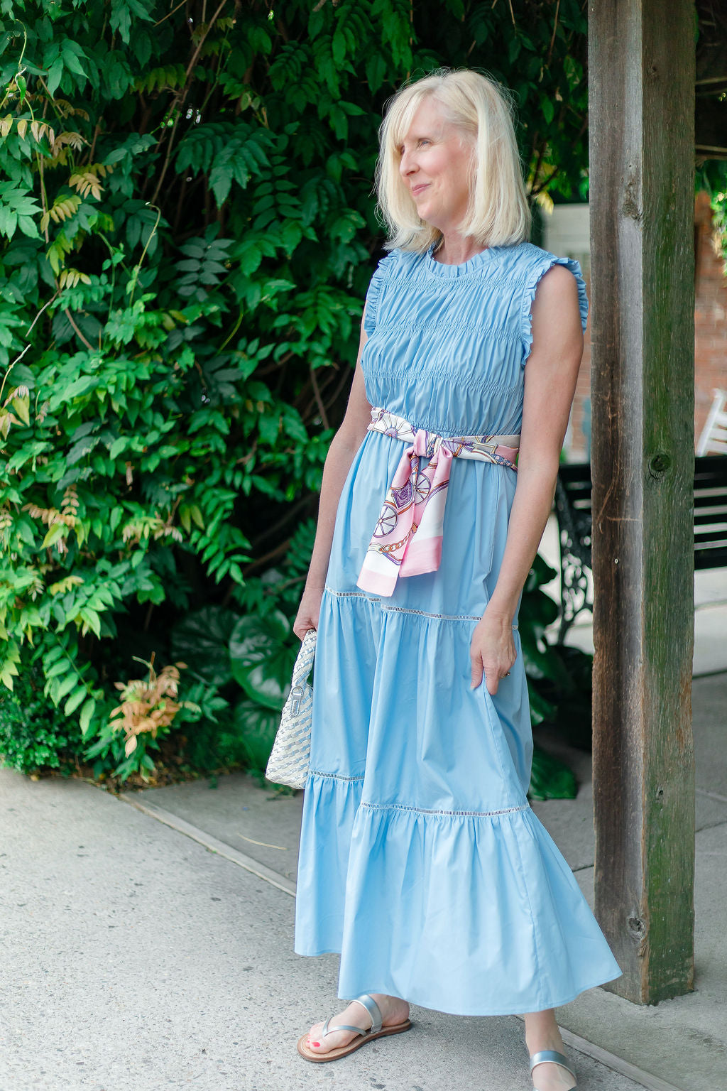 Smocked Dress | Blue