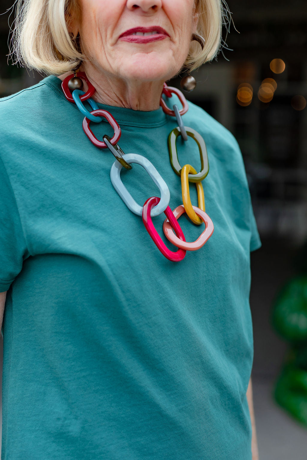 Rainbow Link Necklace