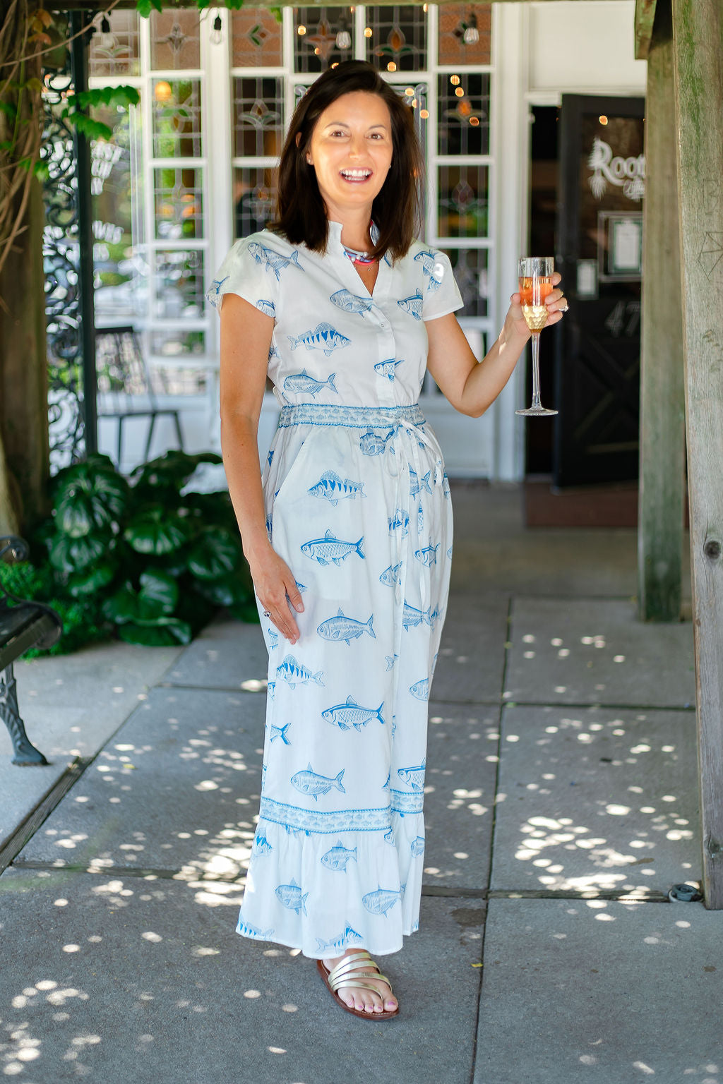 Flutter Dress | White Fish