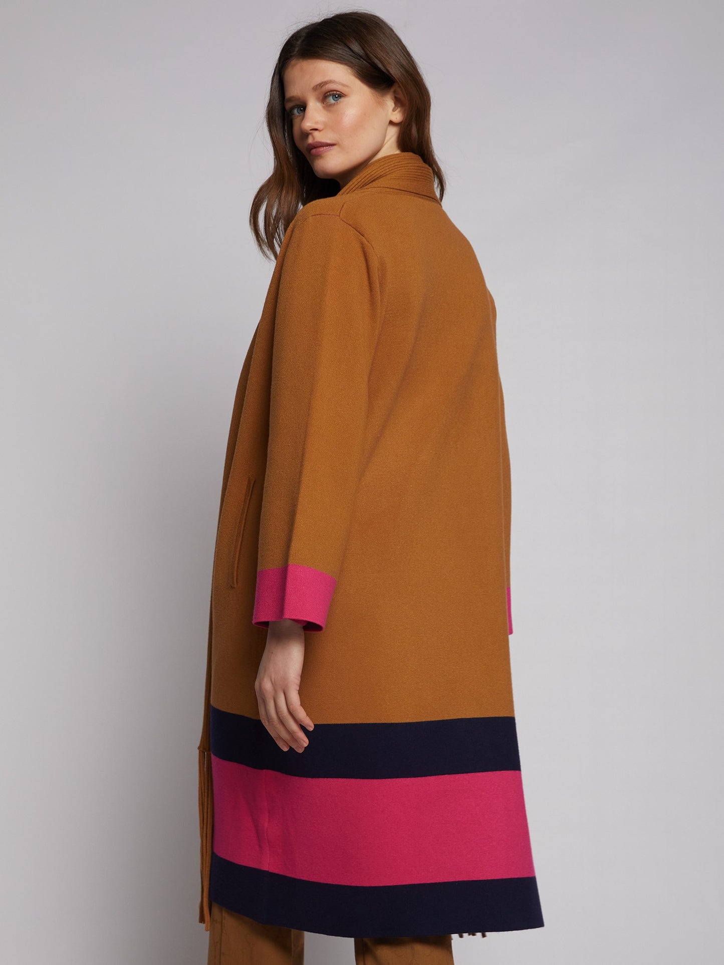 Fringe ColorBlock Cardi