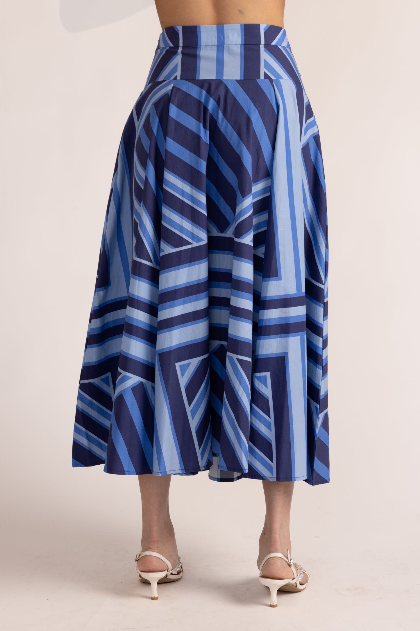 Edith Skirt | Blue Geo