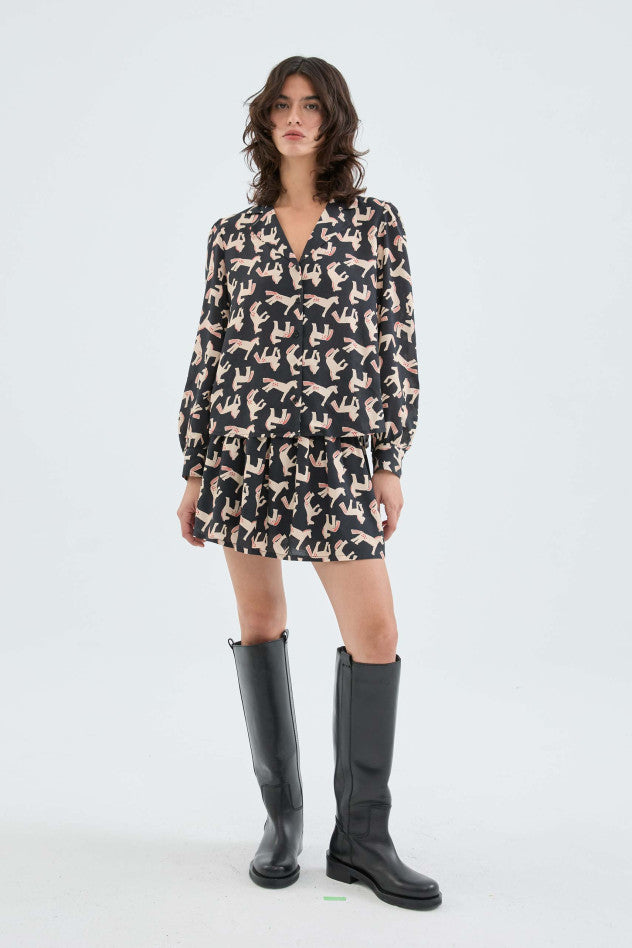 Poplin Horse Shirt