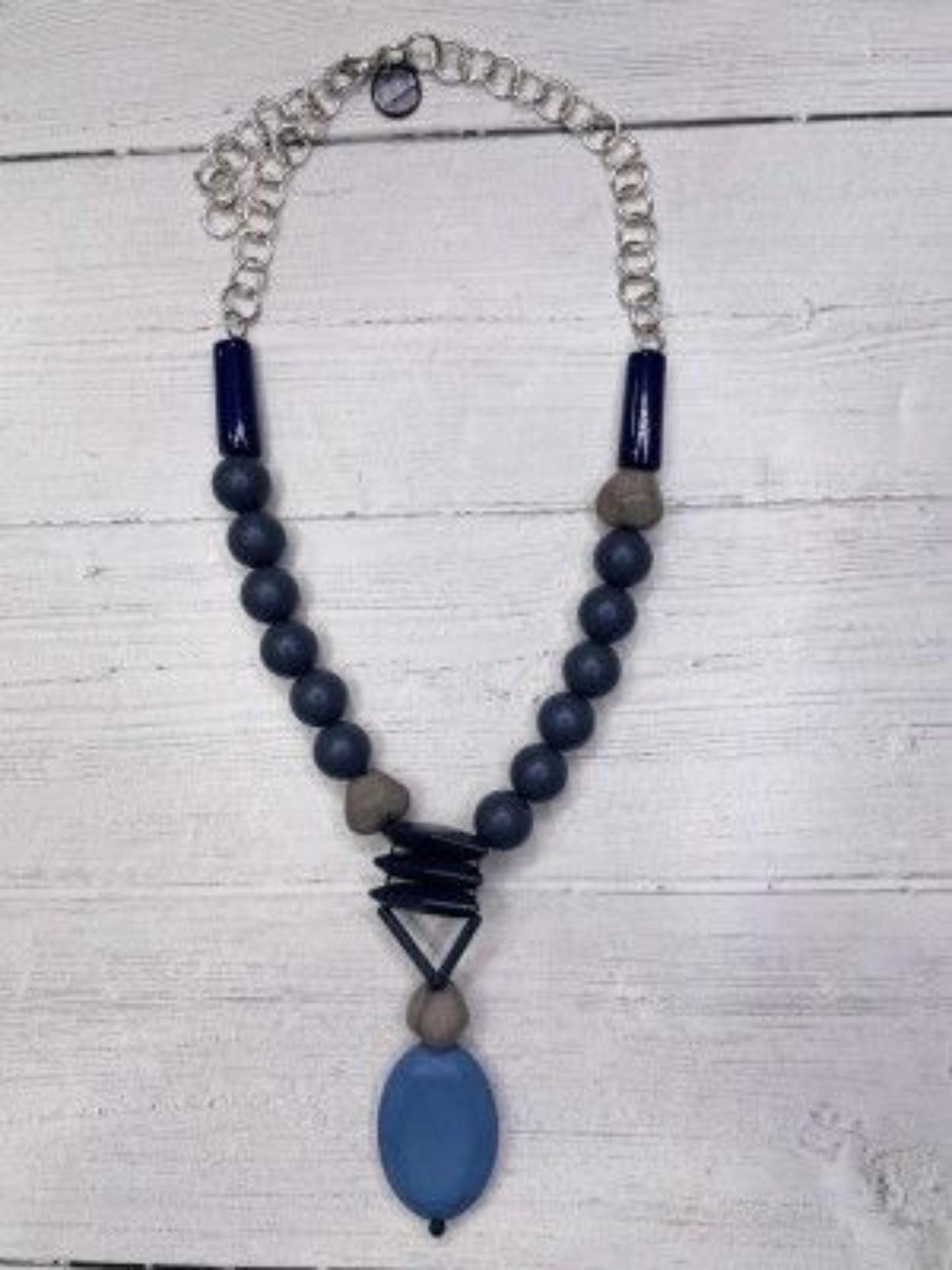 Denim Necklace