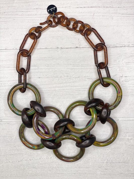 Olive Circles Necklace