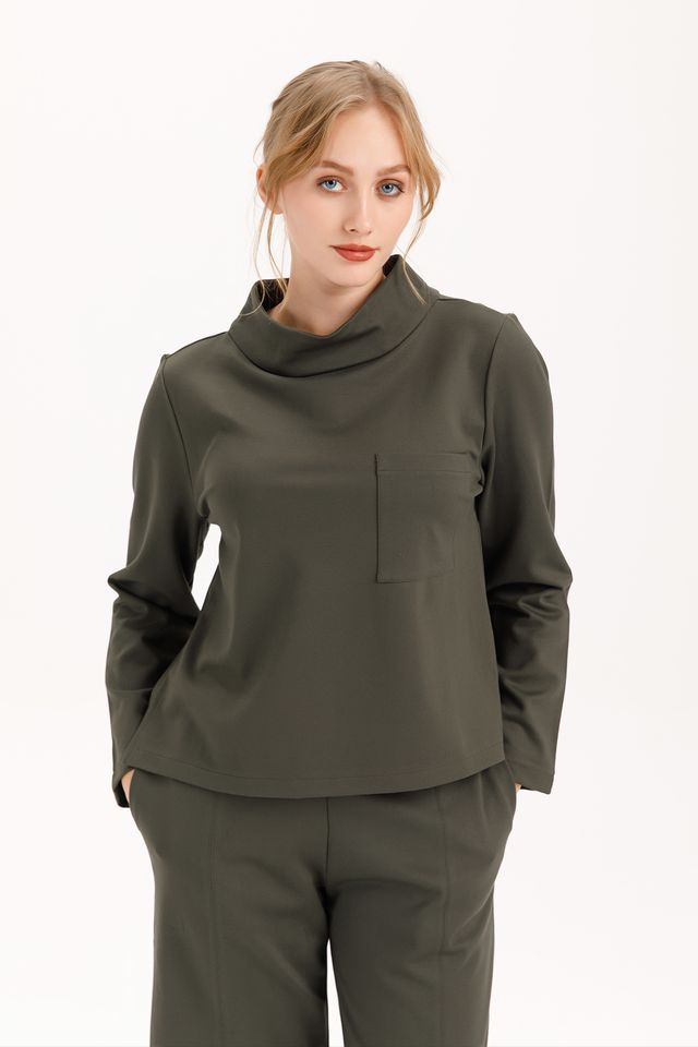 Funnel Neck Top | Olivo