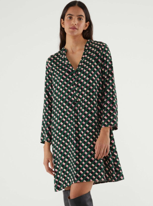 Geometric Print Dress