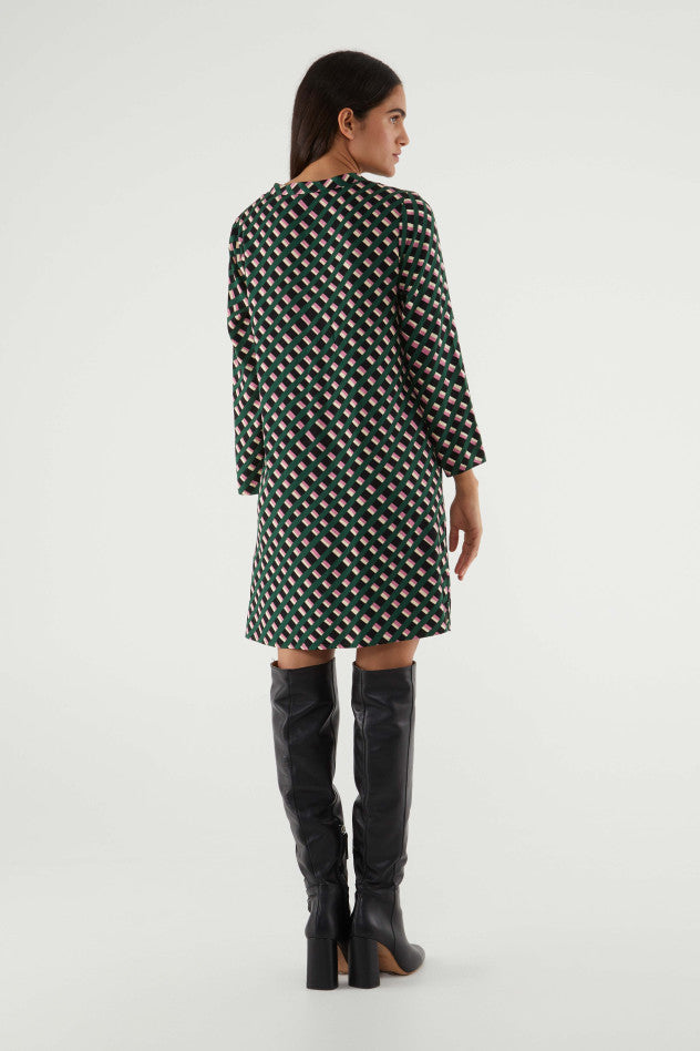 Geometric Print Dress
