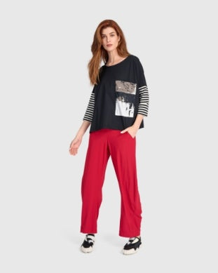 Red Techno Pant