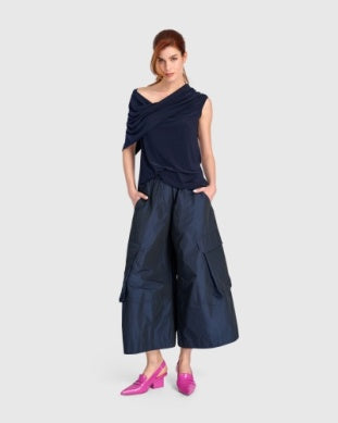 Taffeta Pant | Navy