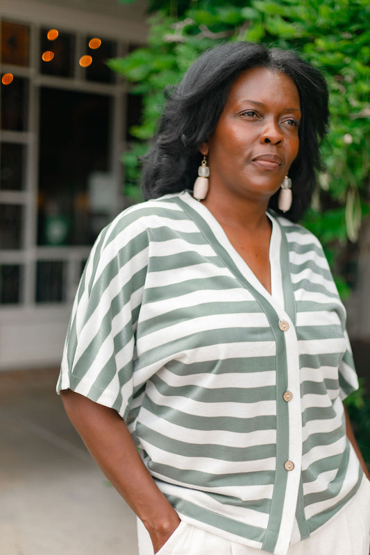 Wrapped Cylinder Earring