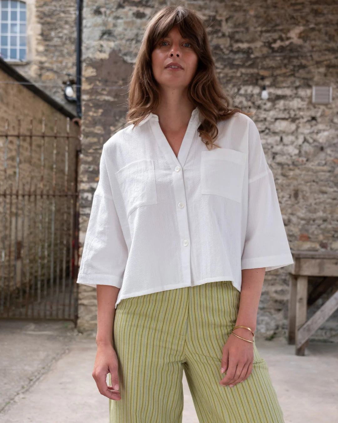 Ava Blouse | White