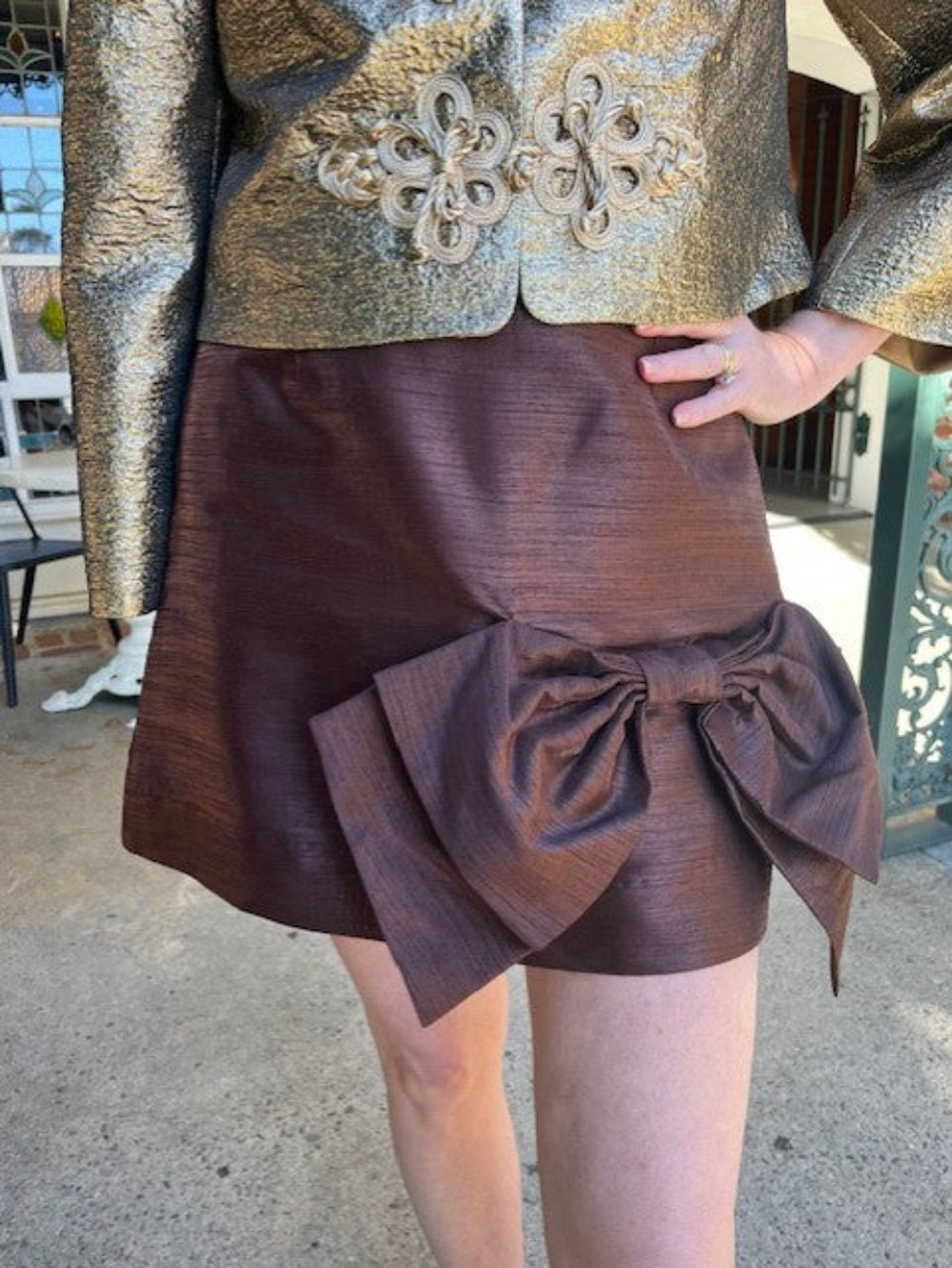 Carter Bow Mini Skirt