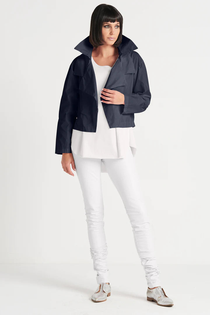 Triple Collar Jacket | Midnight