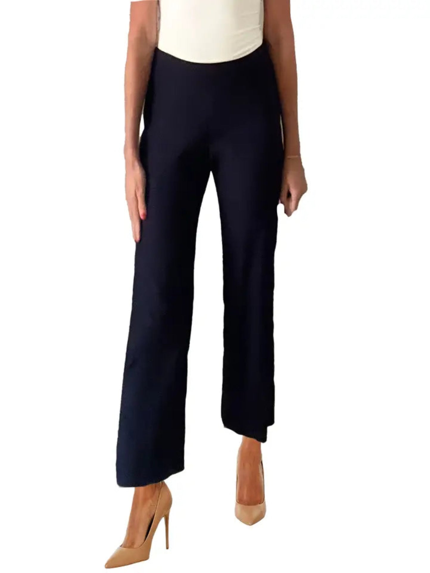 Wide Leg Pant | Navy