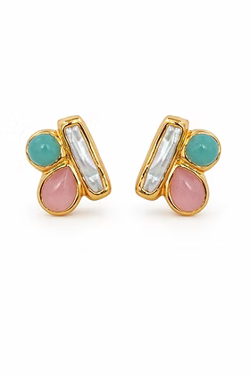 Arch Earrings | Pink