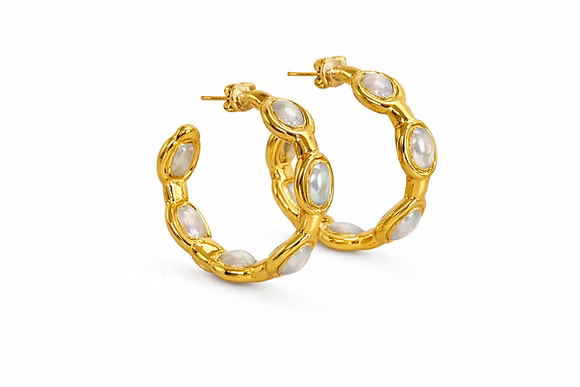 Paradise Hoops | Pearl