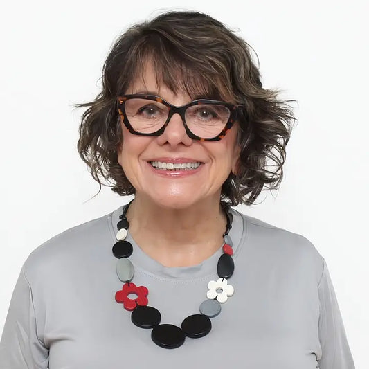 Petal Charm Necklace | Blk