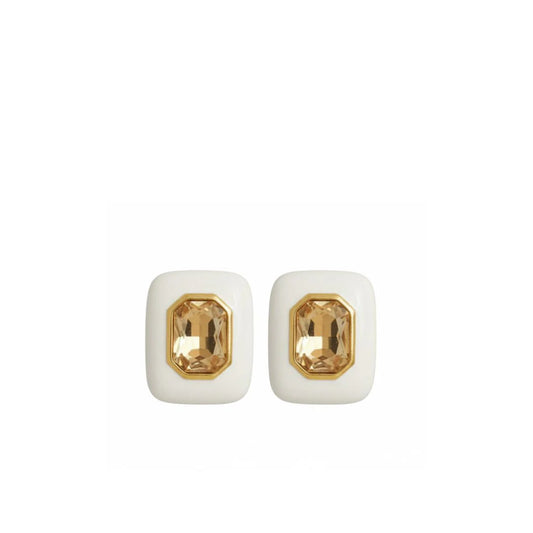 Palm Beach Earrings | White