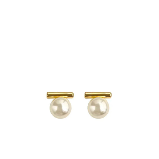 Pearl Studs | Gold
