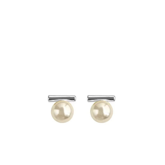 Pearl Studs | Silver