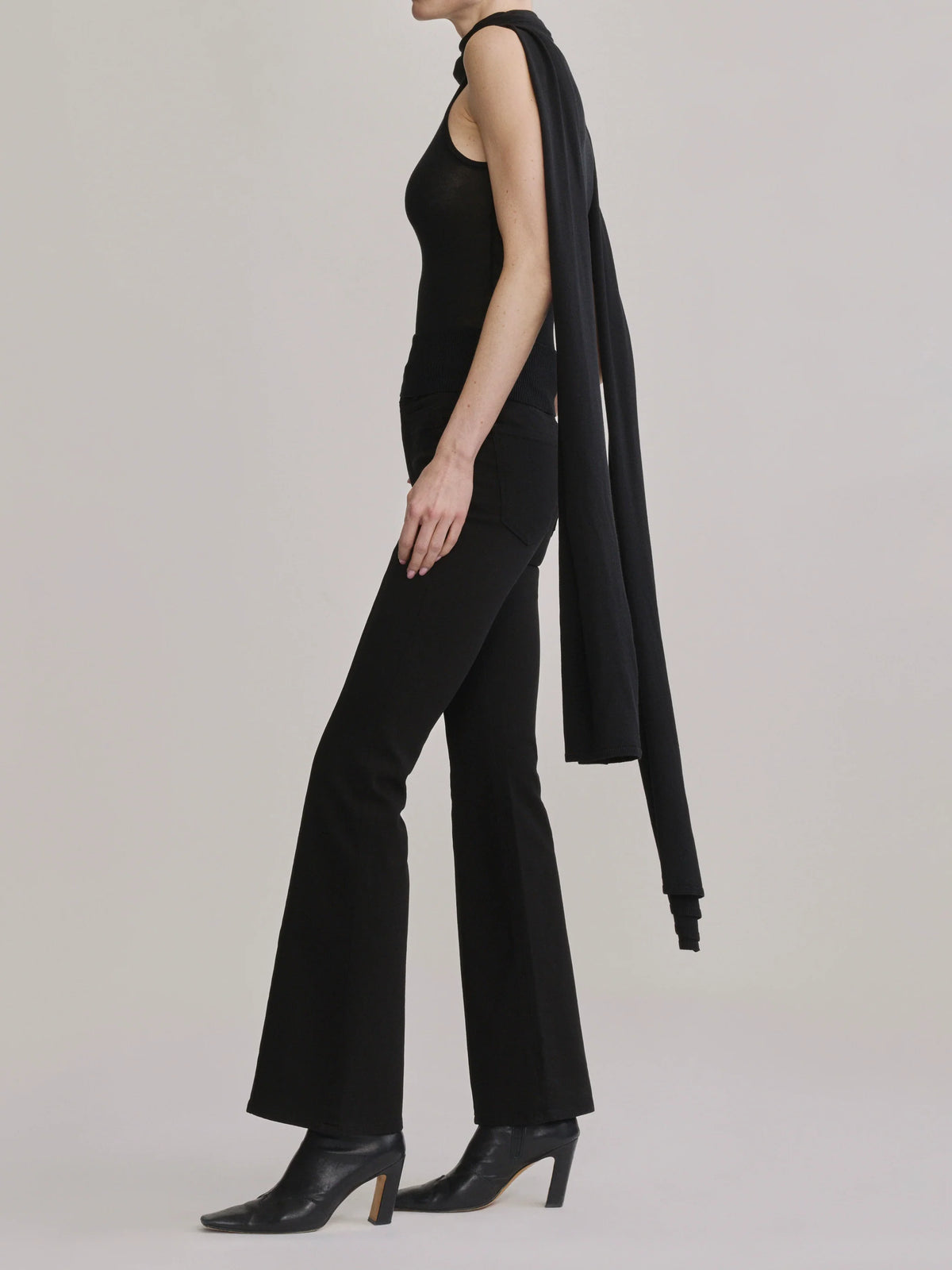 Bridget Bootcut | Black Pintuck