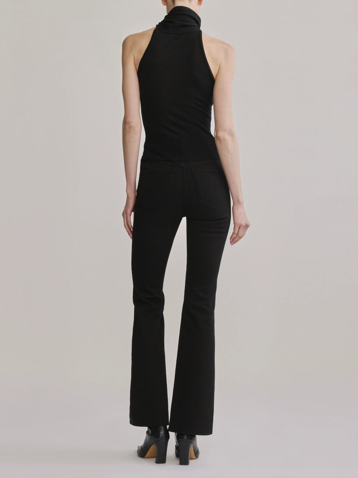 Bridget Bootcut | Black Pintuck