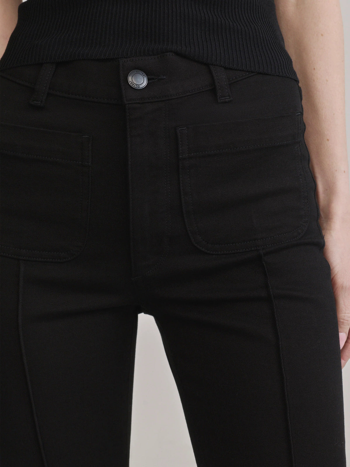 Bridget Bootcut | Black Pintuck