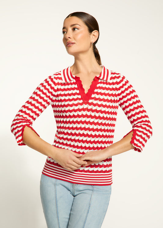 Polo Stripe Sweater